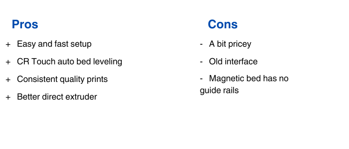 Creality Ender-3 S1 Pros and Cons